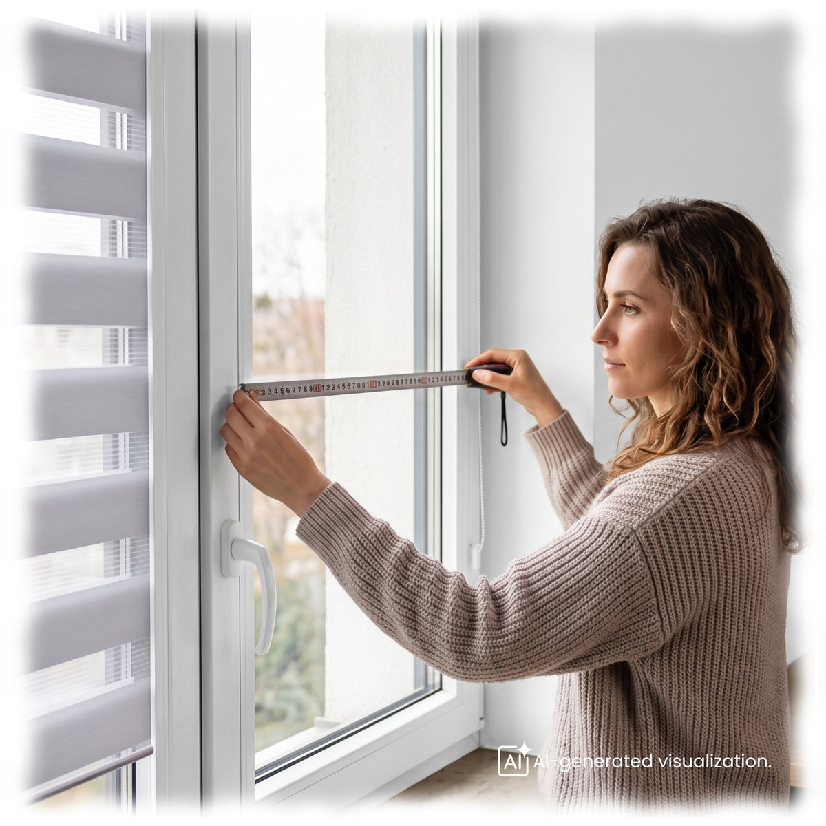 Wie misst man ein Fenster für ein Tag-und-Nacht-Rollo richtig aus?