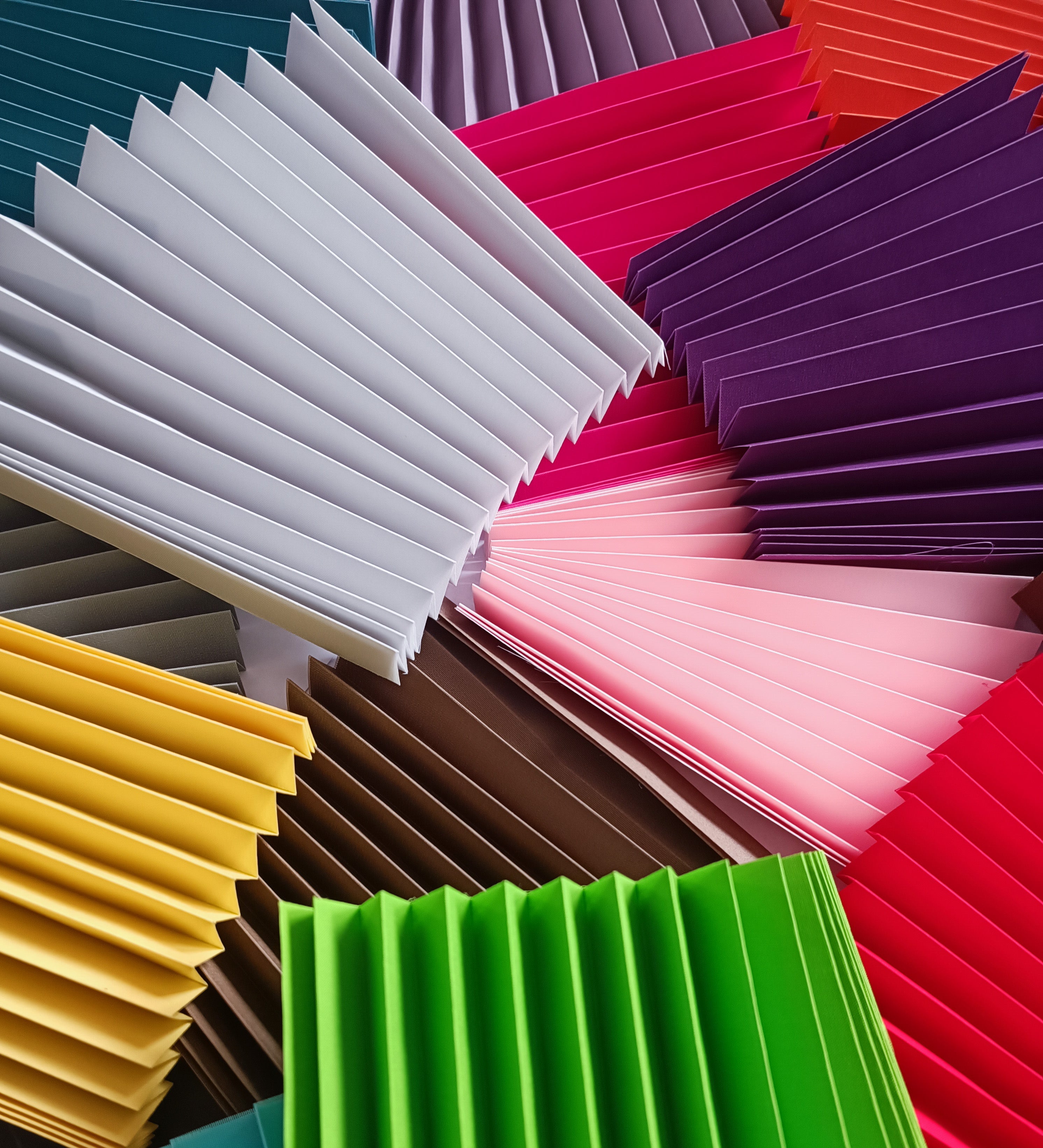 Plissee Stoffmuster – Wähle Farben für deine Plissees und Thermo-Plissees