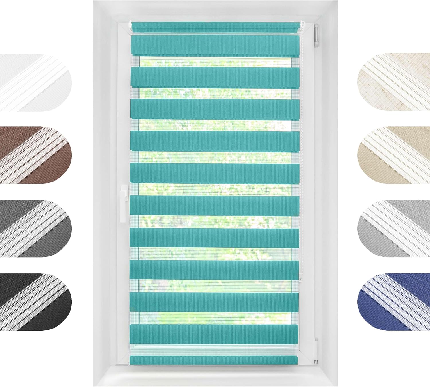 Doppelrollo nach Maß – Maßgefertigtes Tag und Nacht Duo Rollo für Sonnenschutz und Sichtschutz