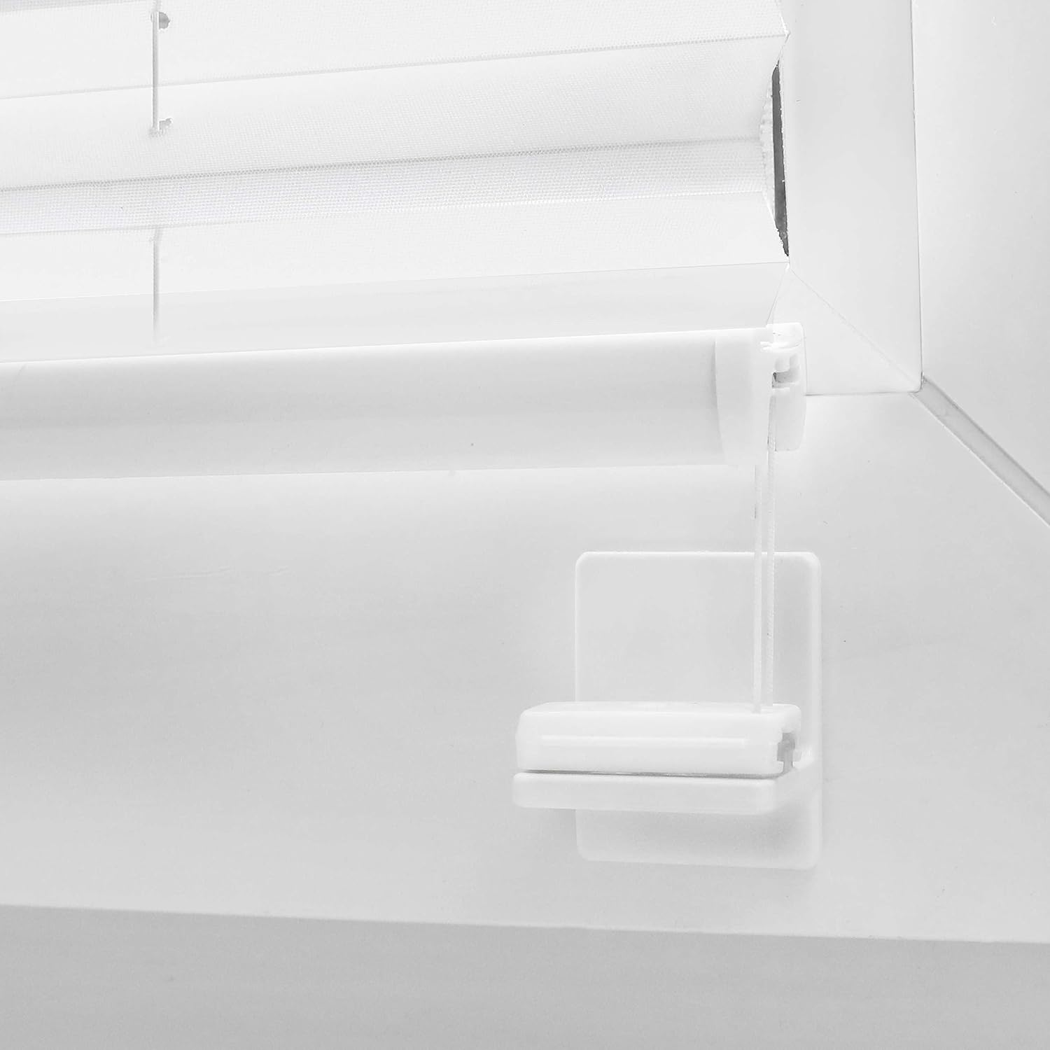 Plissee Klebeplatte ohne Bohren 4 Stück - Winkelige Plissee Halterung für jeden Fenstertyp