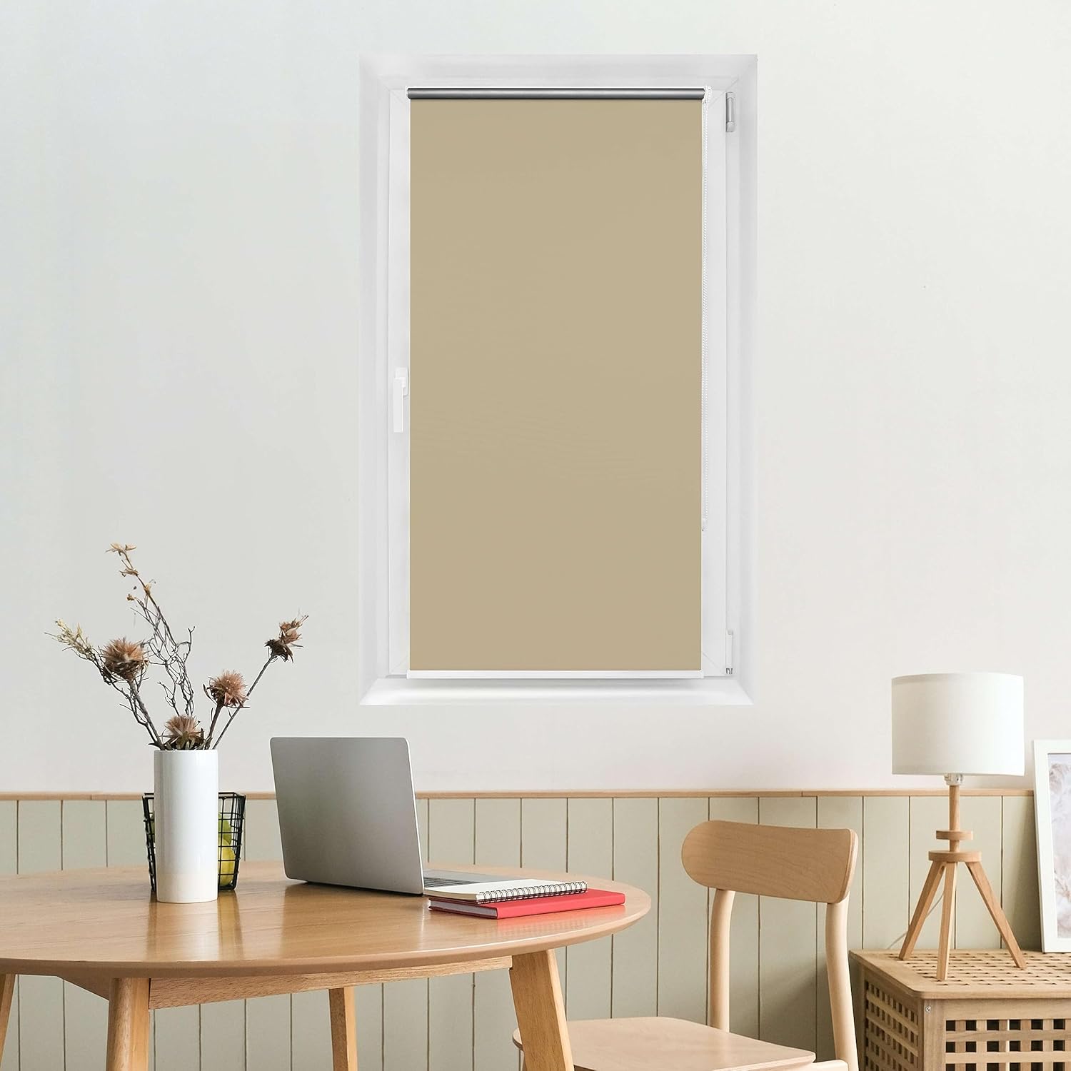 Thermorollo nach Maß – Maßgefertigtes Verdunkelungsrollo – Ohne Bohren / Mit Bohren (2in1)