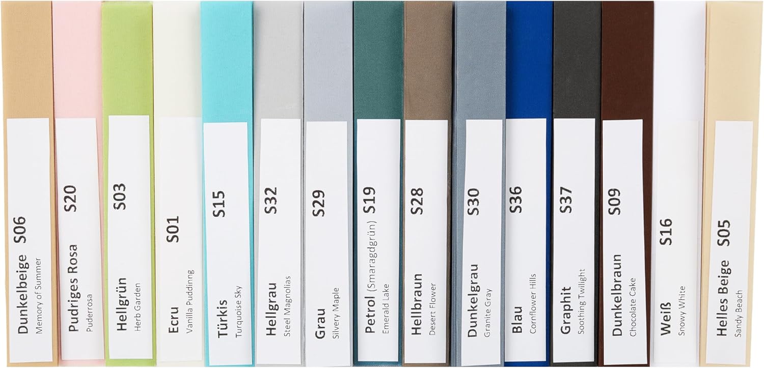 Plissee Stoffmuster – Wähle Farben für deine Plissees und Thermo-Plissees