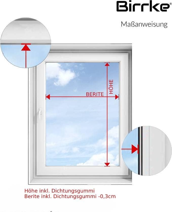 Thermo Plissee mit Bohren nach Maß – Maßgefertigt